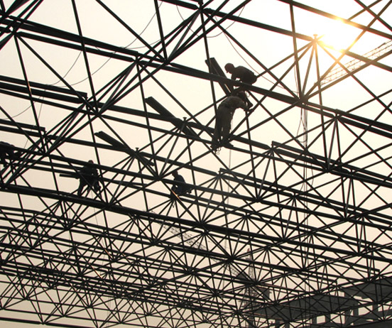 大同厂房网架安装